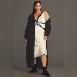 Anthropologie Long Twofer Cardigan Sweater